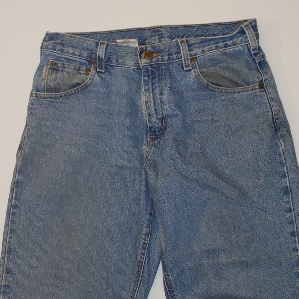 Carhartt light to med wash jeans